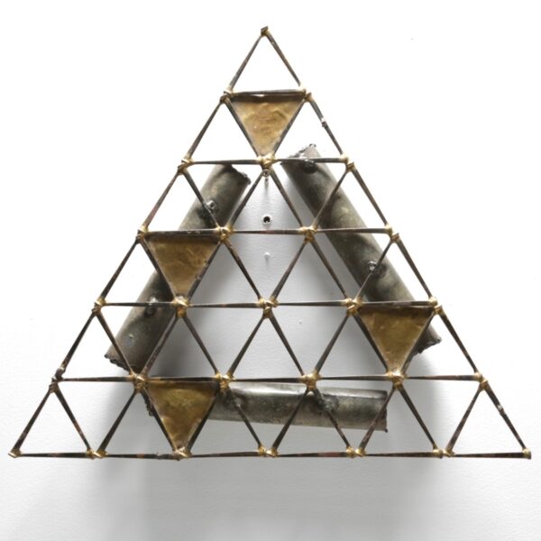 ron schmidt style wall sculpture.