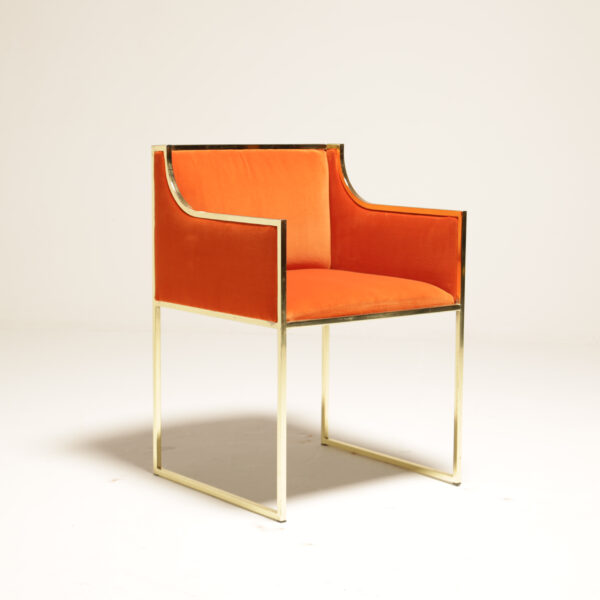 brass chair by renato zevi