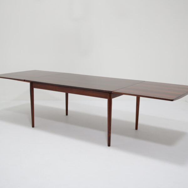 Vintage Danish Extending Rosewood Dining Table by Arne Vodder for Sibast Furniture, 1960s.