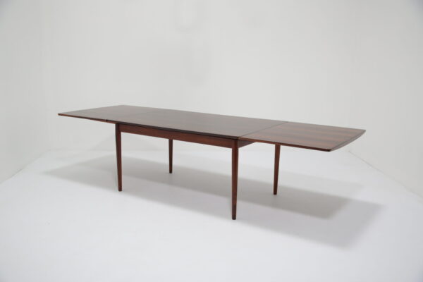 Vintage Danish Extending Rosewood Dining Table by Arne Vodder for Sibast Furniture, 1960s.