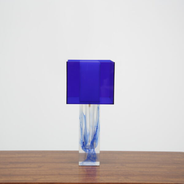 Abstract Swedish Lucite Table Lamp, 1970s.