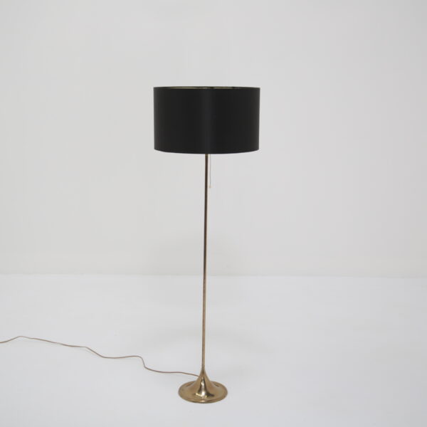 Vintage Swedish Brass Floor Lamp, Model G-025 by Alf Svensson for Bergboms, 1960s.