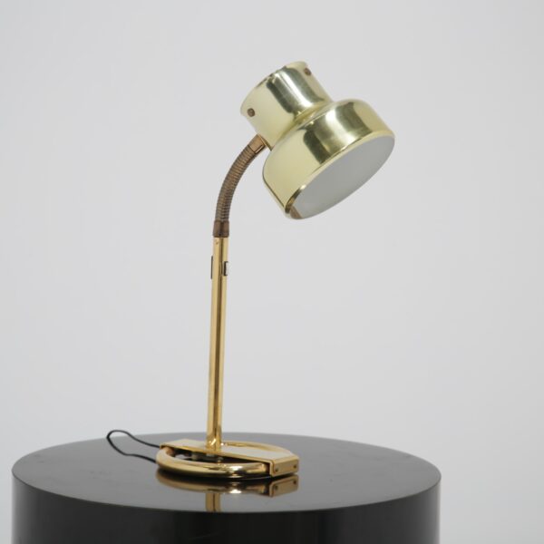 Vintage Swedish Brass Table or Desk Lamp "Bumlingen" by Anders Pehrson for Atelje Lyktan, 1960s