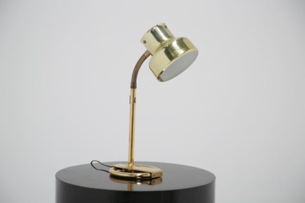 Vintage Swedish Brass Table or Desk Lamp "Bumlingen" by Anders Pehrson for Atelje Lyktan, 1960s
