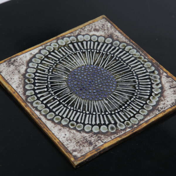 Vintage Glazed Stoneware "Sunflower" from the series "Unique" by Lisa Larson for Gustavsberg, Sweden, 1960s.