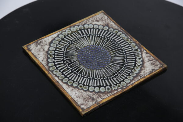 Vintage Glazed Stoneware "Sunflower" from the series "Unique" by Lisa Larson for Gustavsberg, Sweden, 1960s.