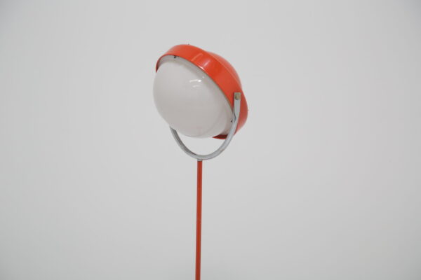 Vintage Swedish Red Space Age Floor Lamp by Uno Dahlen, 1960s.