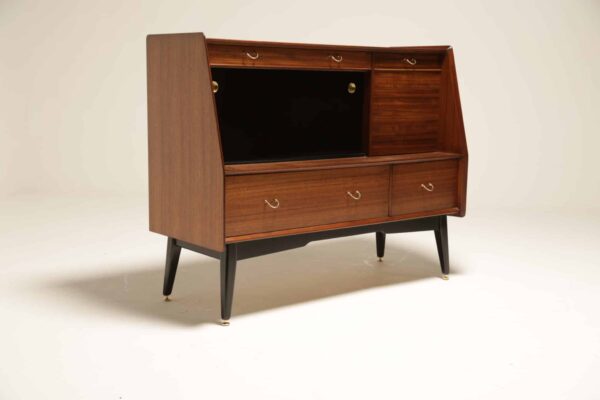 Vintage G-Plan Tola & Black Librenza Sideboard