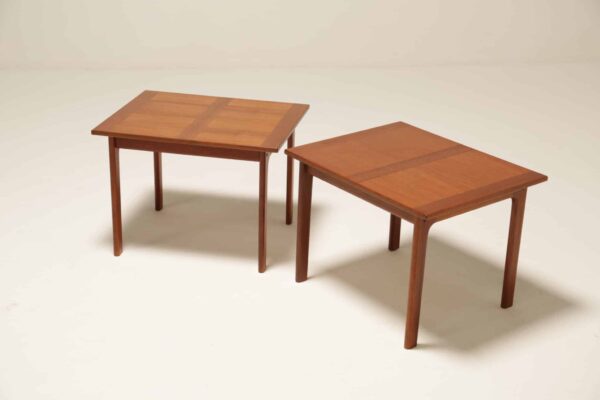 Vintage Pair of France & Daverkosen Style Teak Side Tables