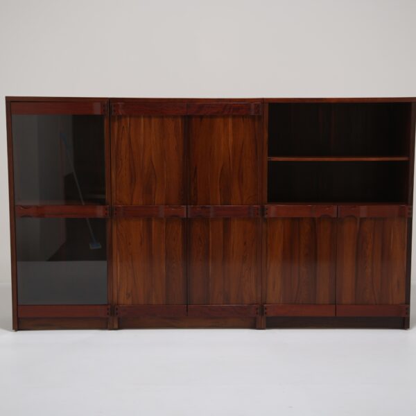 Vintage Rosewood Shelving Cabinet System by Nils Johnsson for Troeds, 1960s.