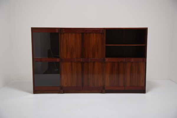 Vintage Rosewood Shelving Cabinet System by Nils Johnsson for Troeds, 1960s.