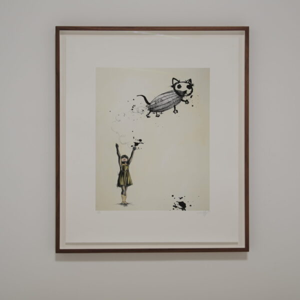 'And One Day Blimp Cat Floated Away' Limited Print by Candice Tripp, 2008.