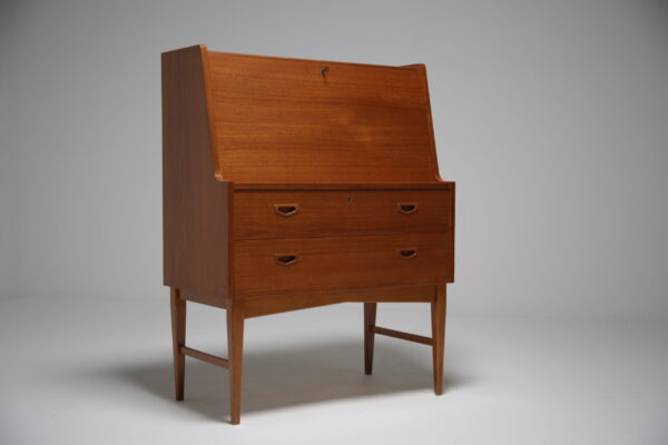Teak Secretaire Desk