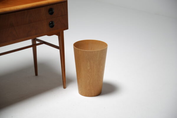 A Teak waste paper basket by Martin Aberg.