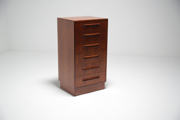 Teak 6 Drawer Tallboy "Fresco" By G-Plan, United Kingdom, 1960s.