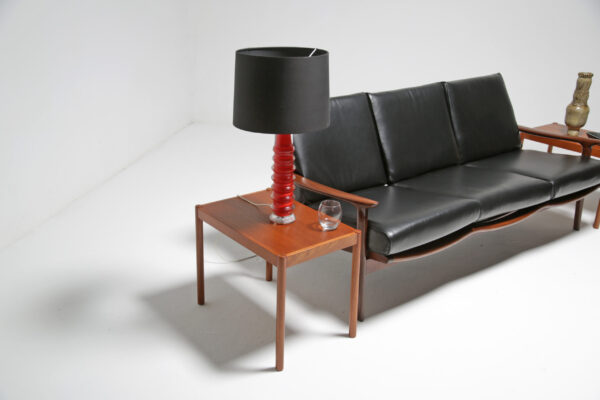 Vintage Orrefors Glass Table Lamp by Carl Fagerlund