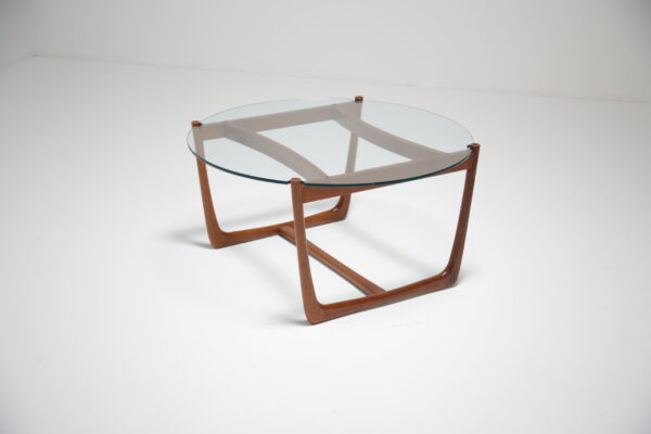Danish Teak and Glass Coffee Table, 1960s.