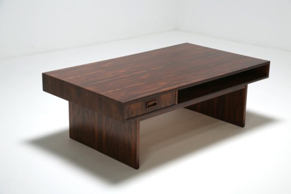 Vintage Rosewood Coffee Table by Erich Merten, Sweden, 1969.