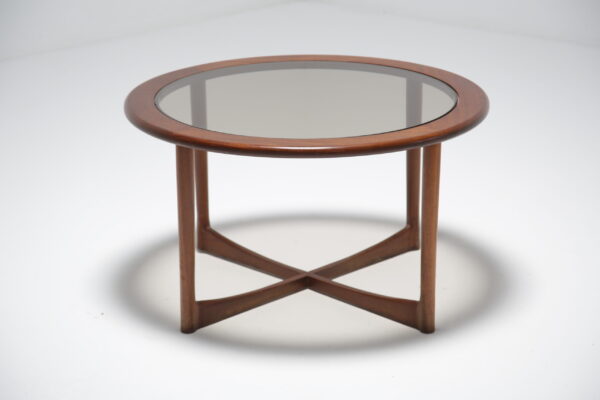 Circular McIntosh teak coffee table