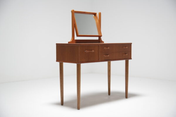 Vintage Teak Vanity Table, Sweden, 1960s.
