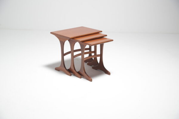 Nest of teak tables by Victor Wilkins for G-Plan, United Kingdom, 1960s.