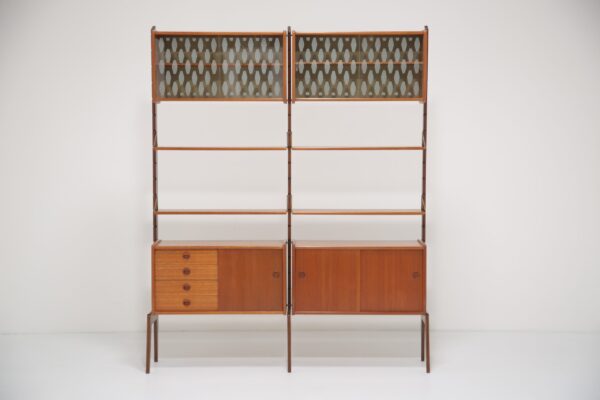 Mid-Century Scandinavian “Ergo” Teak Modular Wall Unit by John Texmon & Einar Blindheim, 1960s
