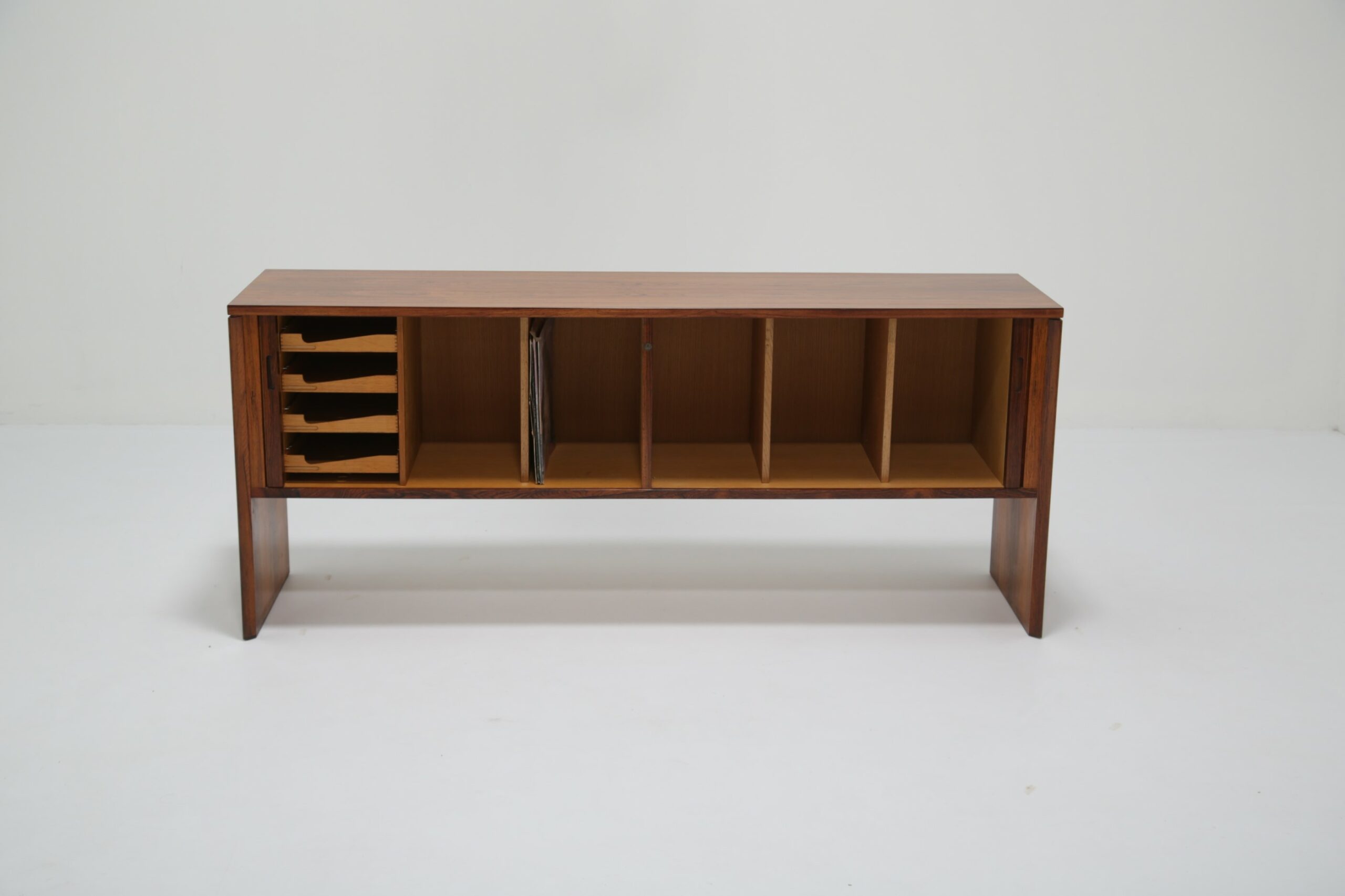 Mid-Century Rosewood Collectors Vinyl Storage Sideboard Unit 11