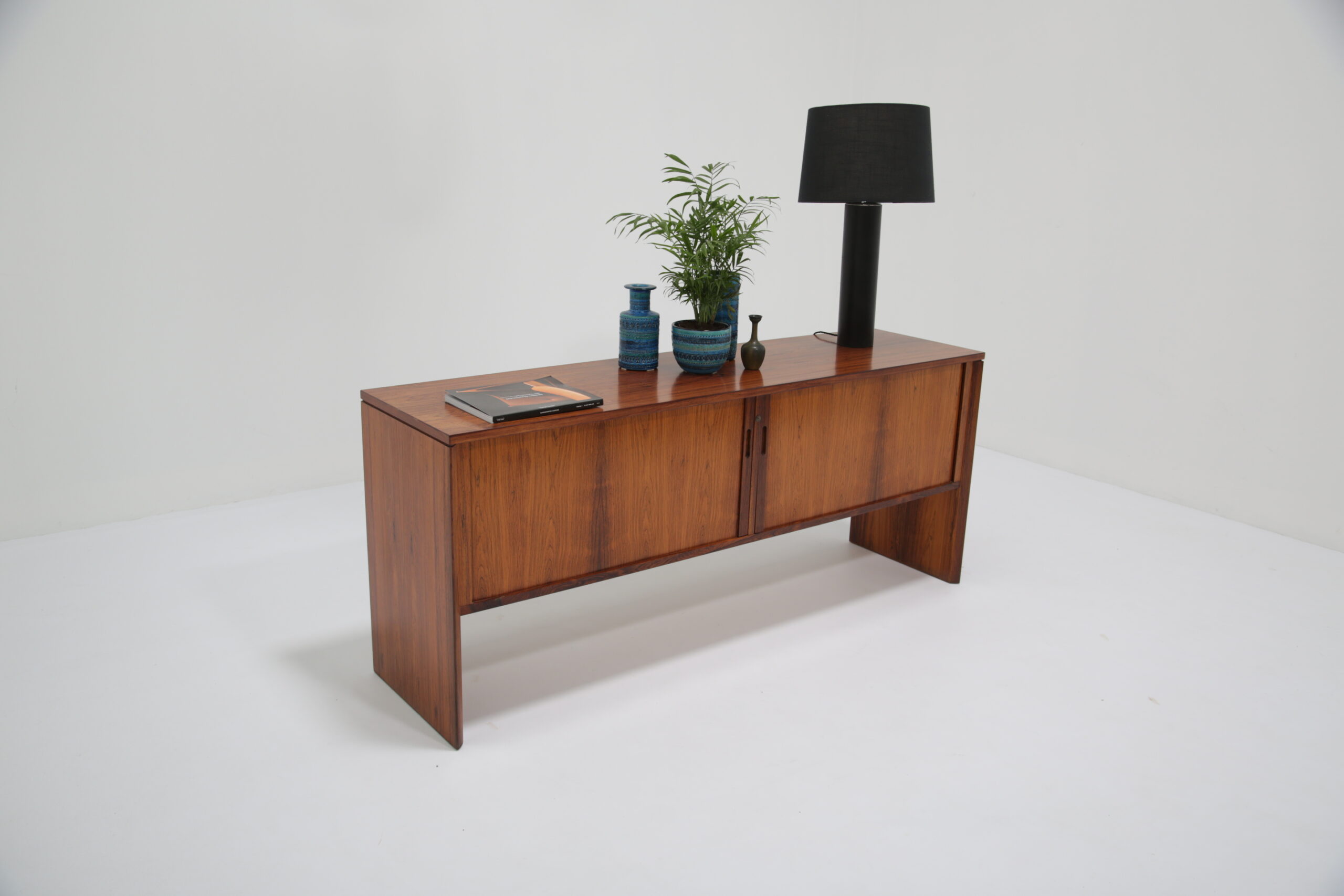 Mid-Century Rosewood Collectors Vinyl Storage Sideboard Unit 21