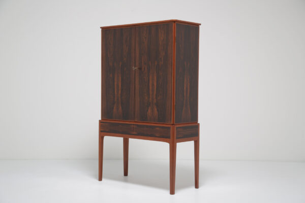Mid-Century Swedish Drinks Cabinet in Figured Rosewood, Sweden, 1960s