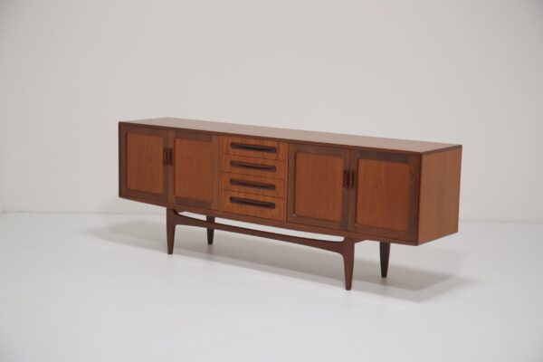 G-Plan Long Teak Sideboard Model 'Fresco' by Victor Bramwell Wilkins, 1960s.