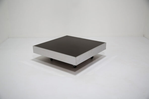 Mid-Century Formica and Chrome Light Up Coffee Table, 1970s.