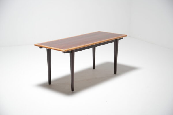 Oak and Stained Birch Coffee Table, Sweden, 1970s.