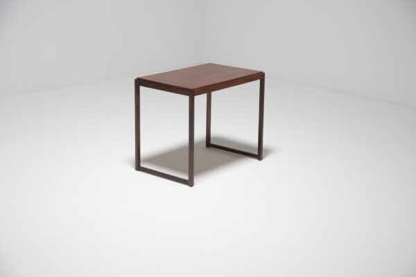 Vintage Danish Rosewood Minimalist Side Table, 1960s.