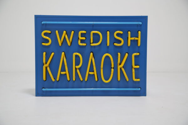 Metal Neon Sign "Swedish Karaoke"