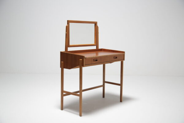 Vintage Swedish Teak Vanity Dressing Table, 1960s.