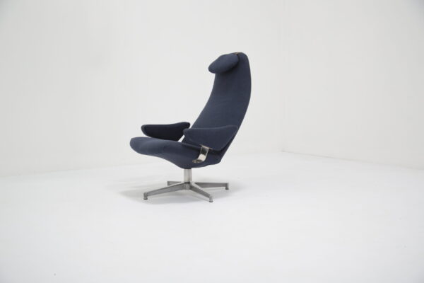 Alf Svensson 'Contourette Roto' Lounge Chair: Swedish Mid-Century Swivel Armchair for Dux, 1960s