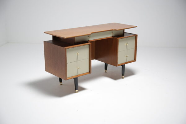 Vintage Oak Vanity Desk by E. Gomme for G-Plan, United Kingdom, 1950s.