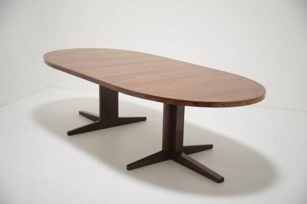 Vintage Danish Rosewood Extending 8 Seater Dining Table by Dyrlund 1