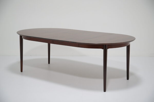 Vintage Danish Rosewood Extending 8 Seater Dining Table by Arne Vodder for Sibast Mobler, 1950s.