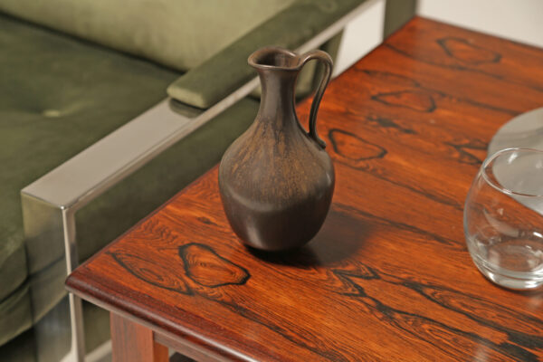 Vintage Brown Stoneware Vase by Gunnar Nylund for Rorstrand, Sweden