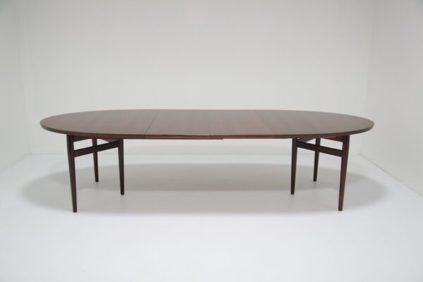 Arne Vodder for Sibast: Model 212 Extending Dining Table in Figured Rosewood 1