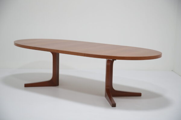 Vintage Danish Teak Extending Dining Table by John Mortensen for Heltborg, 1960s.