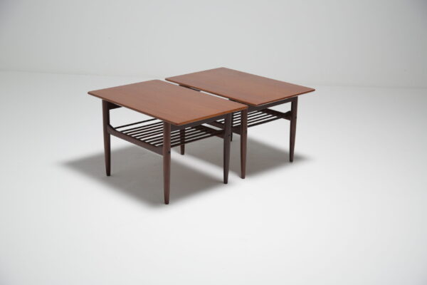 Ib Kofod Larsen Teak Side Tables for G-Plan, 1960s.