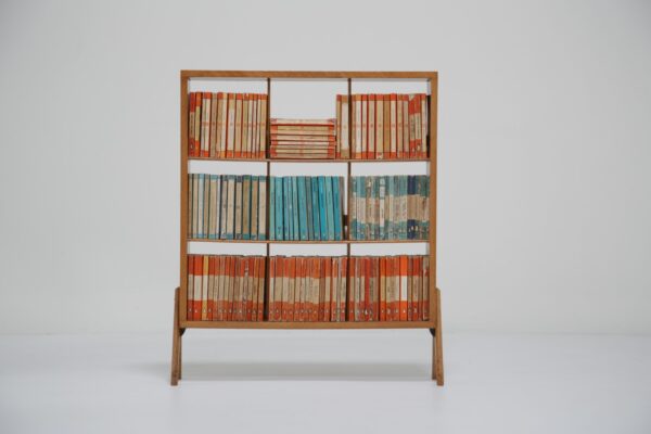Vintage Penguin Books Bookcase by Beaver & Tapley, 1950s.