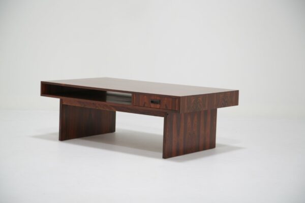 Vintage Rosewood Coffee Table by Erich Merten, HMB Mobler, Sweden, 1960s.