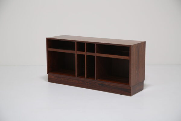 Vintage Danish Rosewood Media & Vinyl Console Storage Unit, 1960s.
