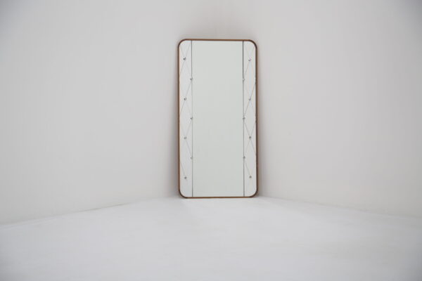 Vintage Swedish Harlequin Mirror, Sweden, 1950s.