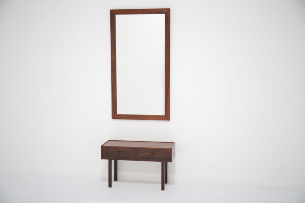 Vintage Swedish Rosewood Mirror, 1960s.
