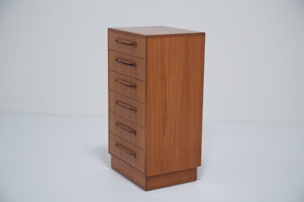 Vintage Teak 6 Drawer Tallboy “Fresco” By G-Plan Furniture, 1960s.