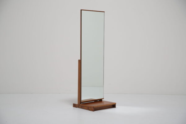 Vintage Teak Freestanding & Tilt Cheval Mirror, 1960s.